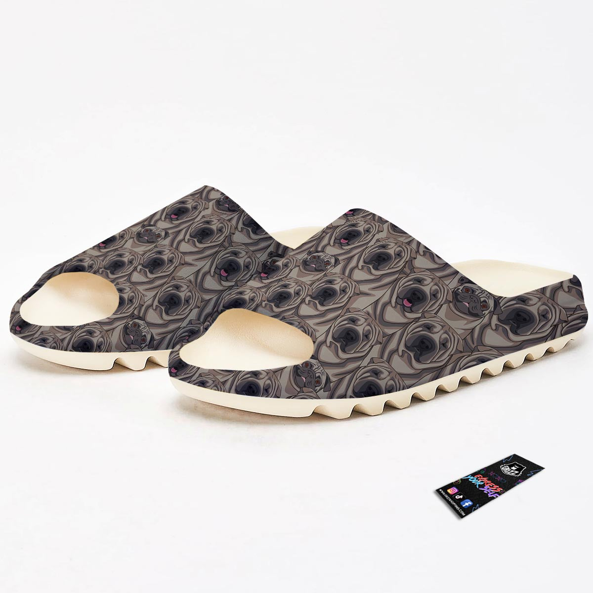 Pug And Shar Pei Print Pattern Sandals-grizzshop