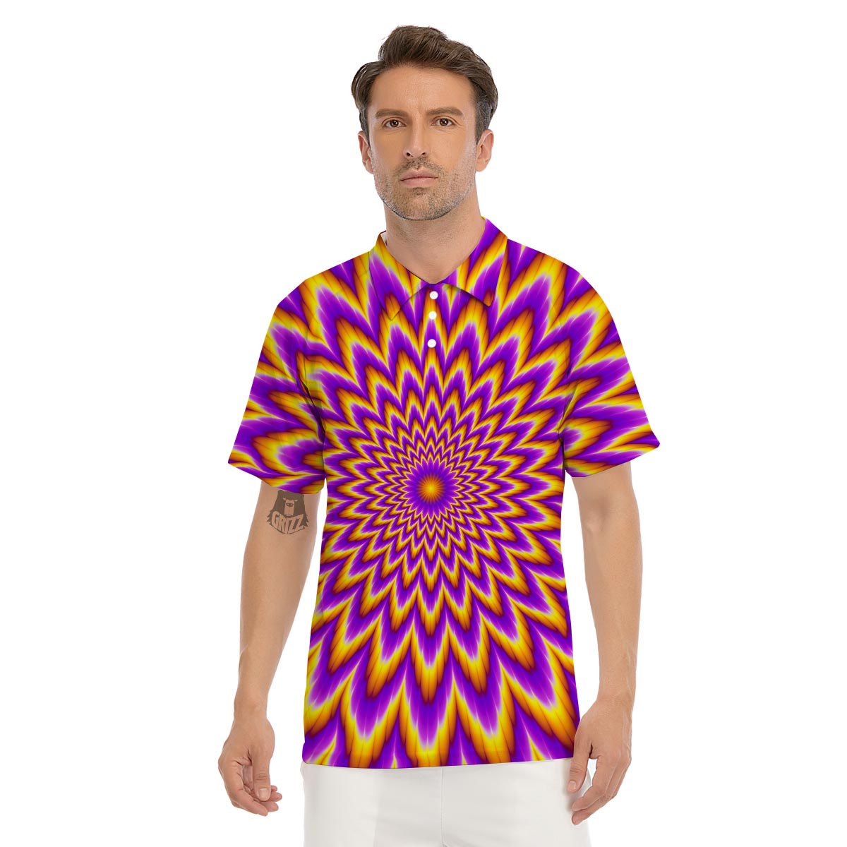 Pulsing Optical illusion Men's Short Sleeve Shirt main image 1