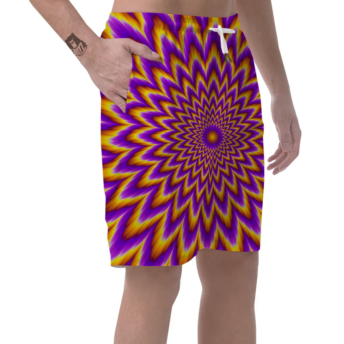 Pulsing Optical illusion Men's Shorts-grizzshop