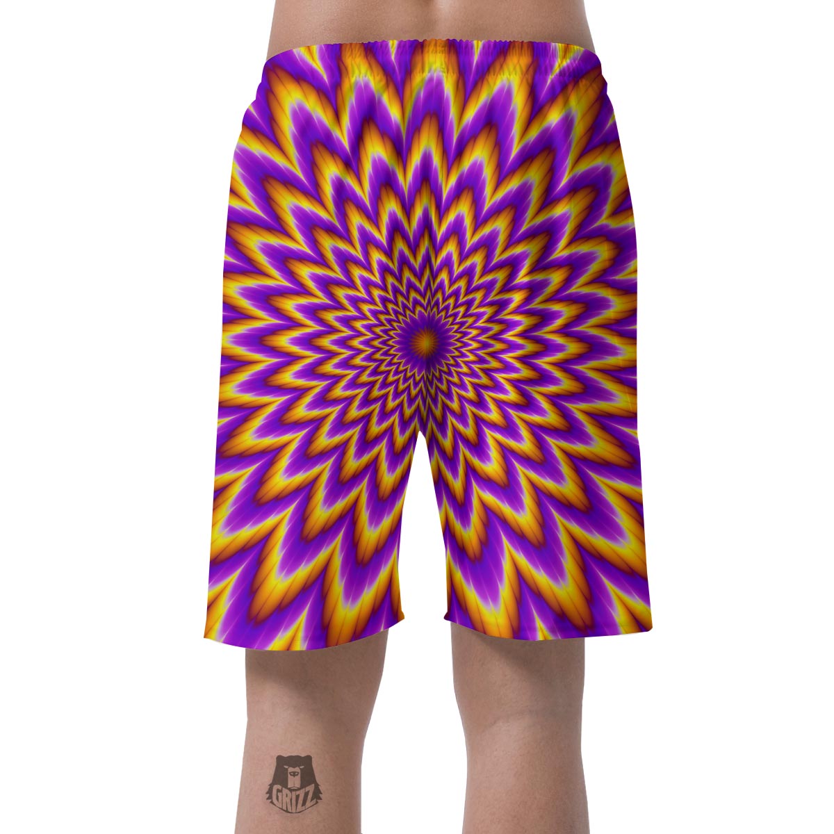 Pulsing Optical illusion Men's Shorts-grizzshop