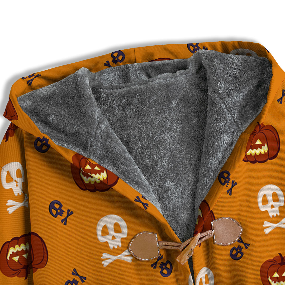 Pumkin And Skull Halloween Print Pattern Men's Windbreaker Jacket-grizzshop