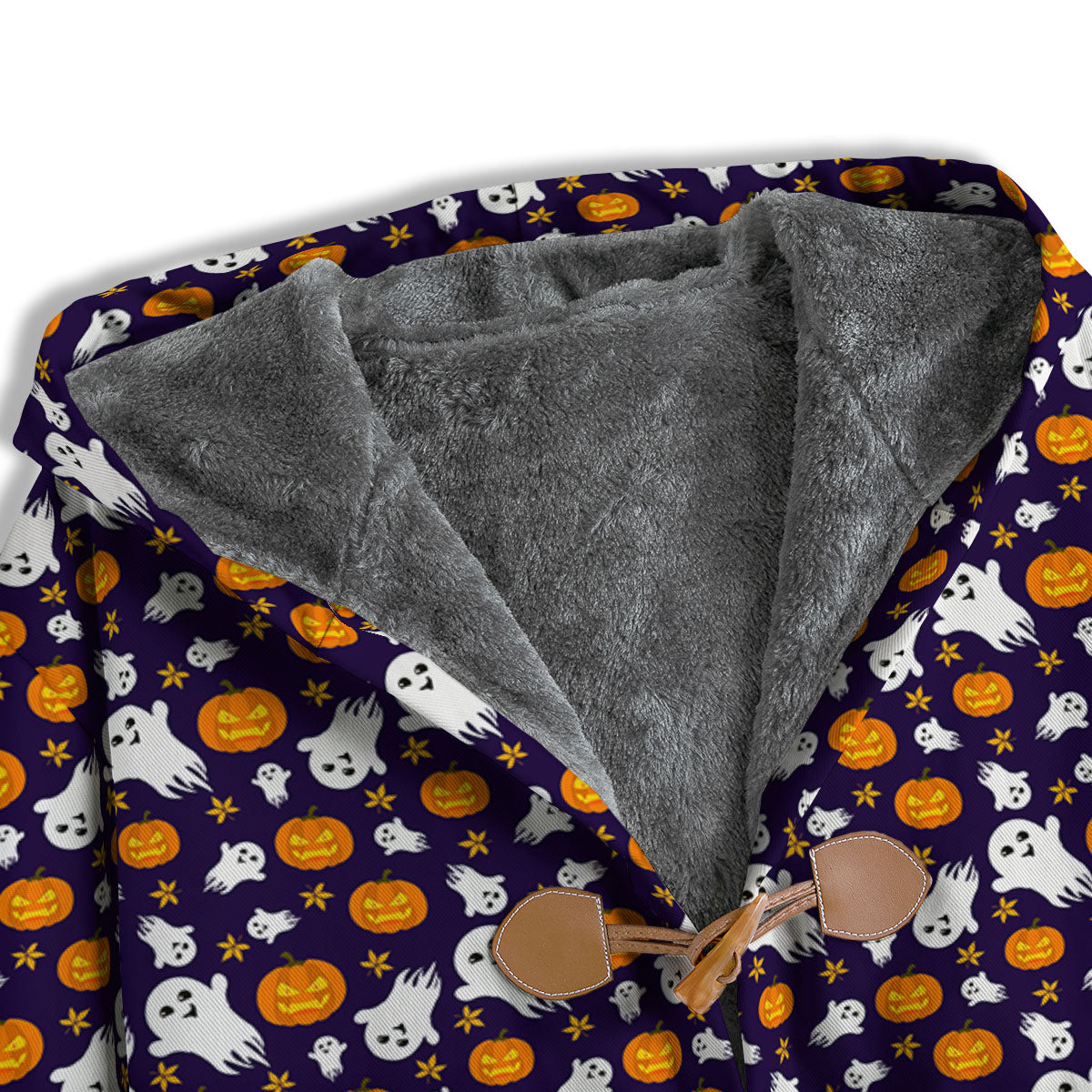 Pumpkin And Ghost Print Pattern Men's Windbreaker Jacket-grizzshop