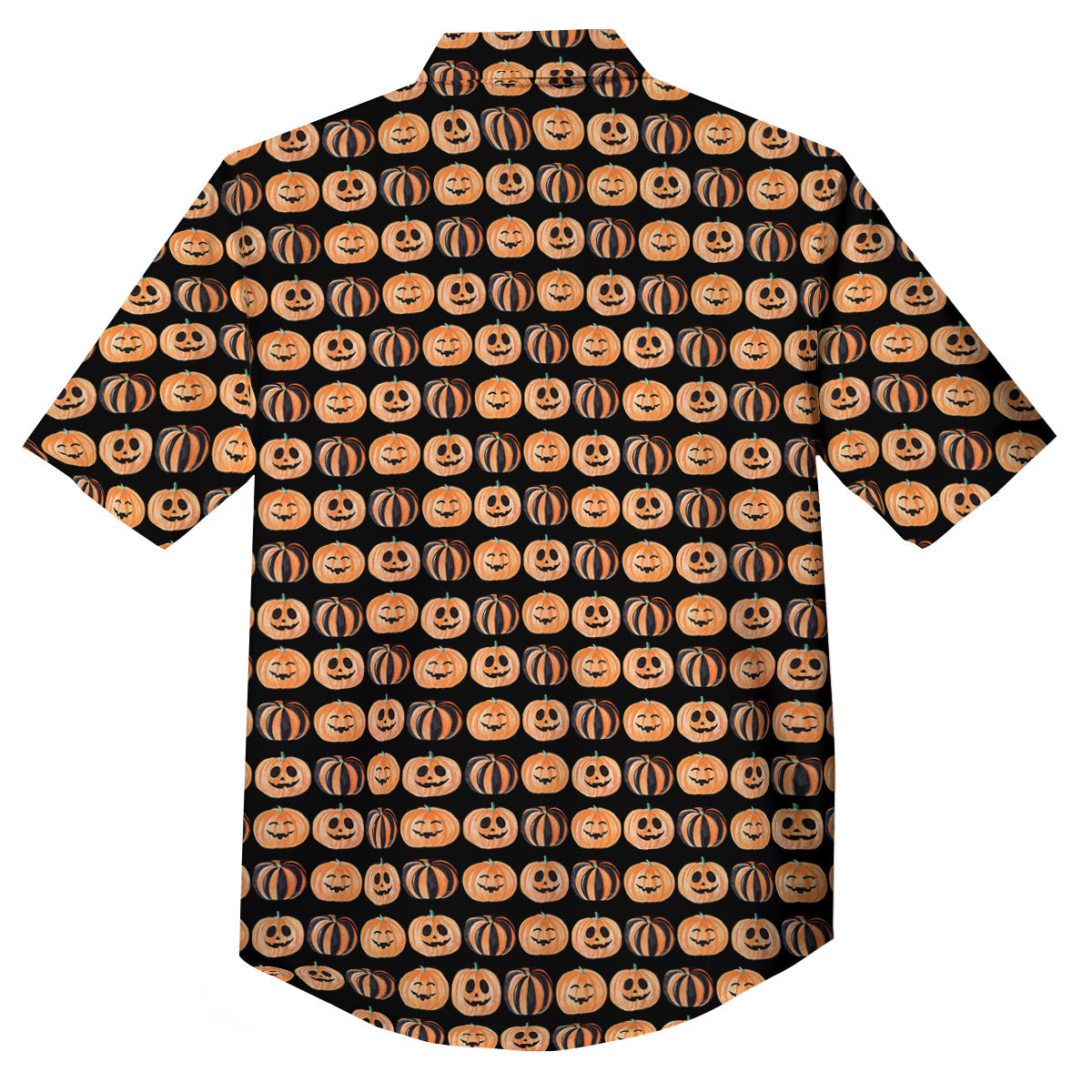 Pumpkin Cute Print Pattern Button Up Shirt-grizzshop