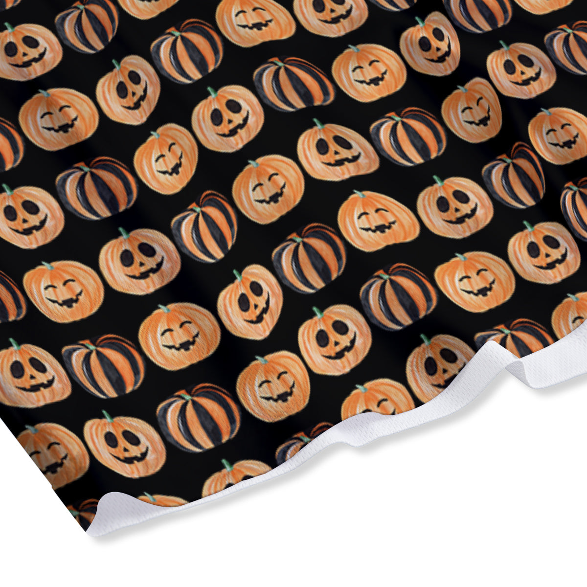 Pumpkin Cute Print Pattern Mesh Shorts
