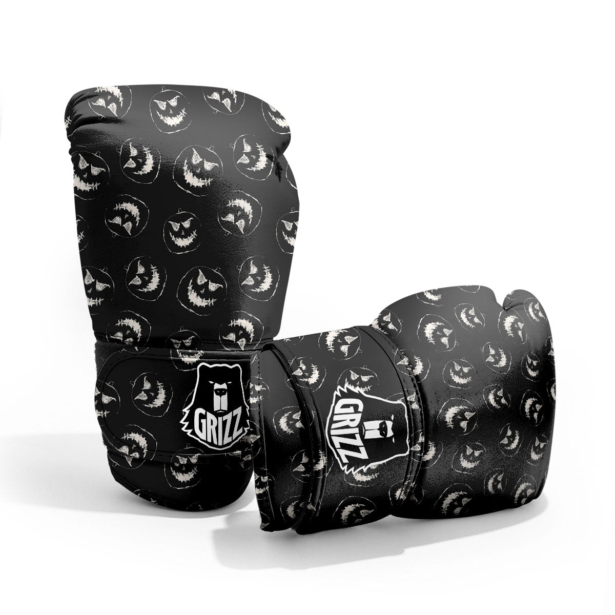 Pumpkin Faces Halloween Print Pattern Pro Boxing Glove