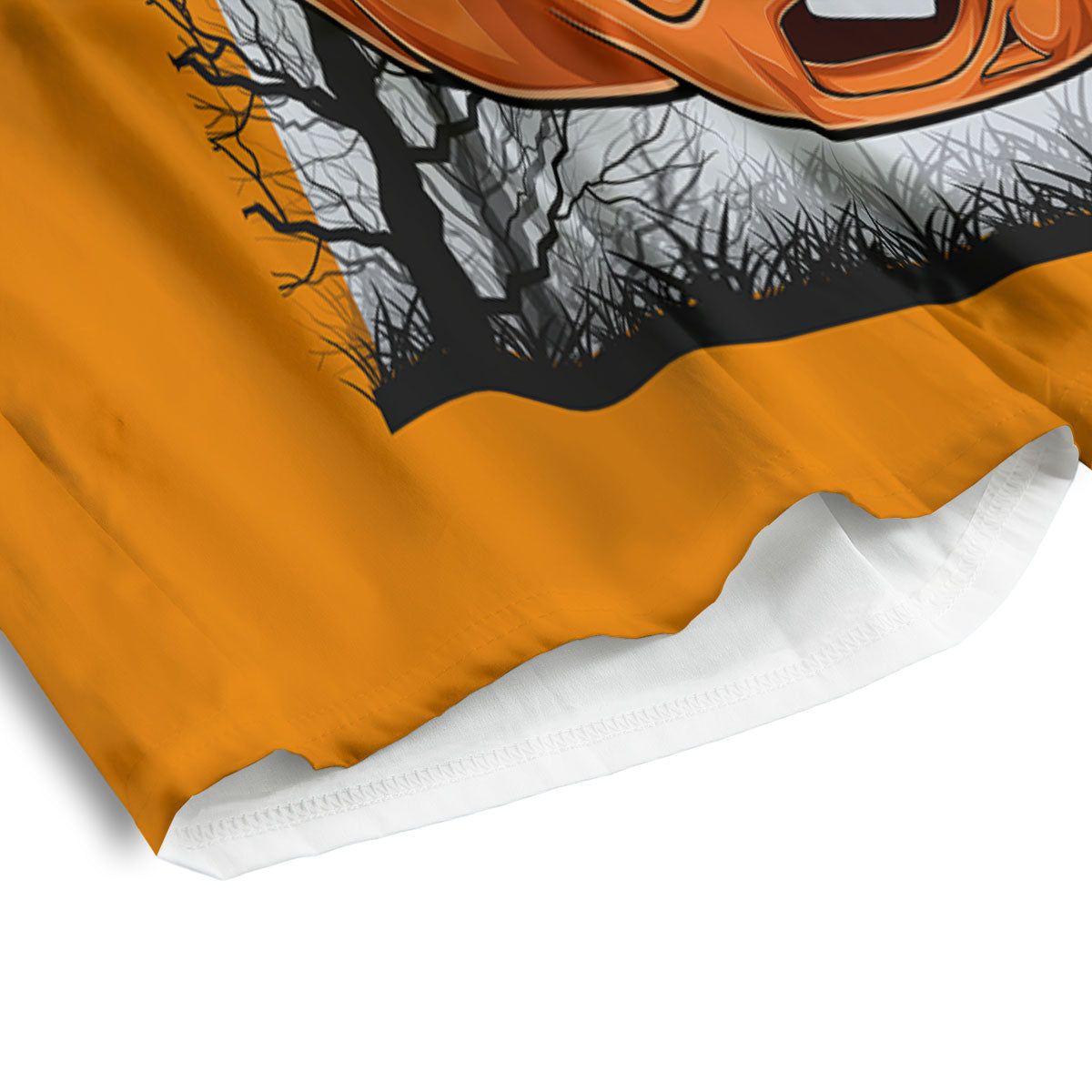 Pumpkin Halloween Character Print Men's Athletic Shorts