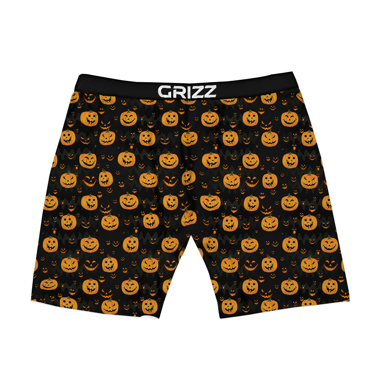 Pumpkin Halloween Fun Print Pattern Boxer Briefs-grizzshop