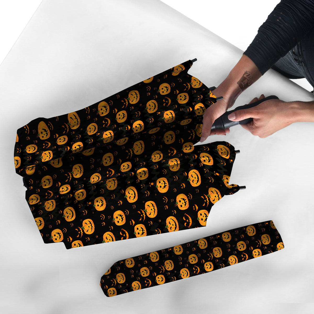 Pumpkin Halloween Fun Print Pattern Umbrella-grizzshop