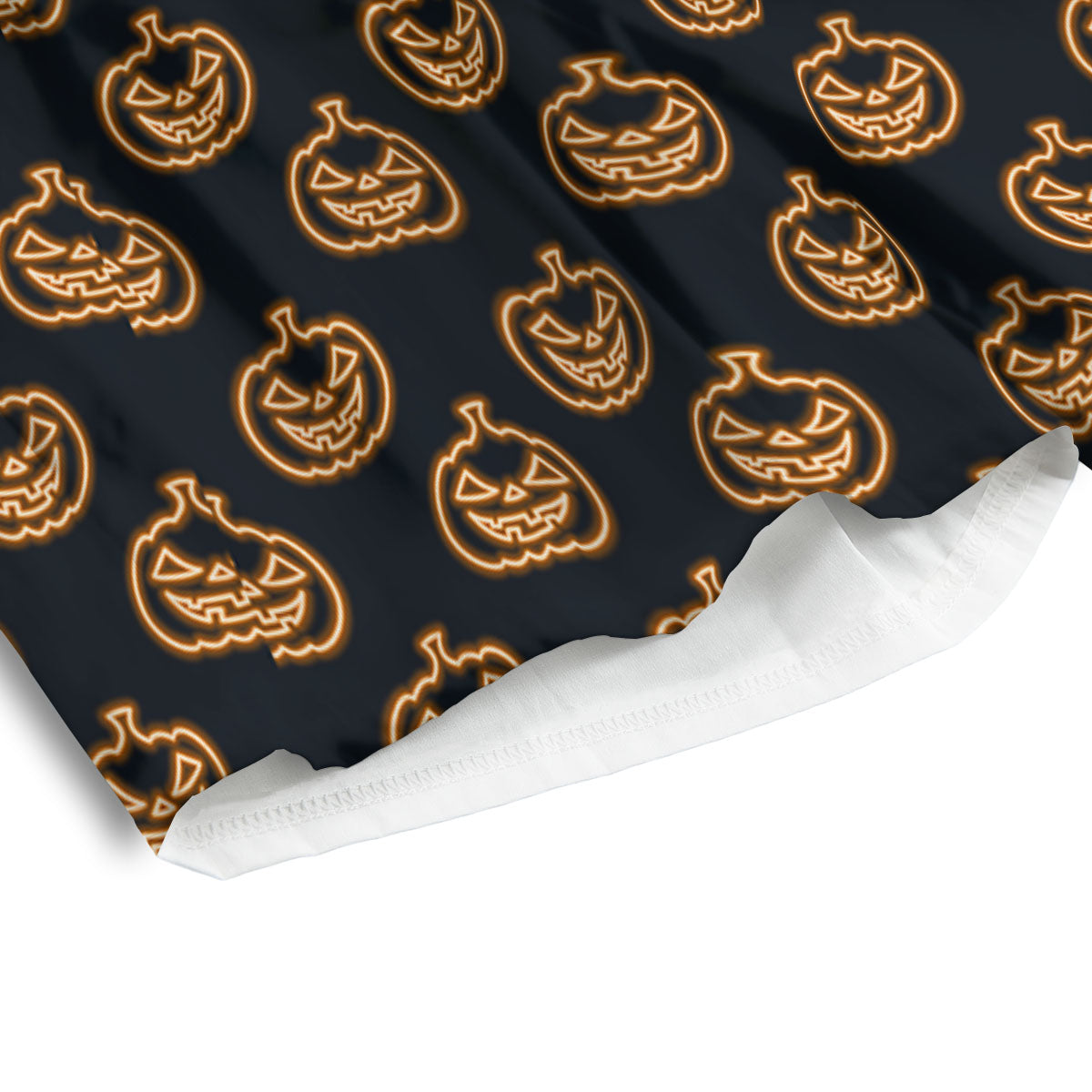 Pumpkin Halloween Print Pattern Men's Athletic Shorts