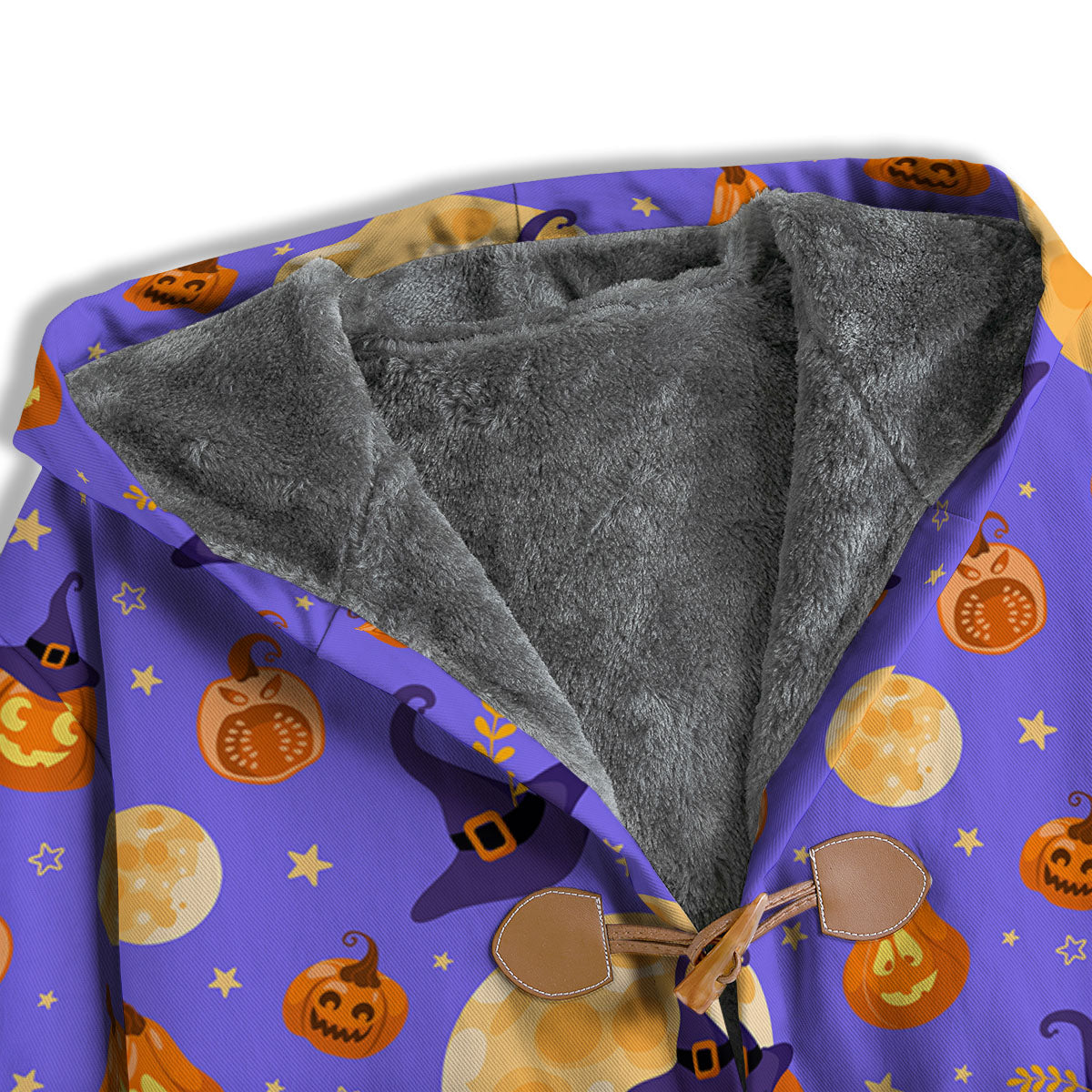 Pumpkin Halloween Purple Print Pattern Men's Windbreaker Jacket-grizzshop