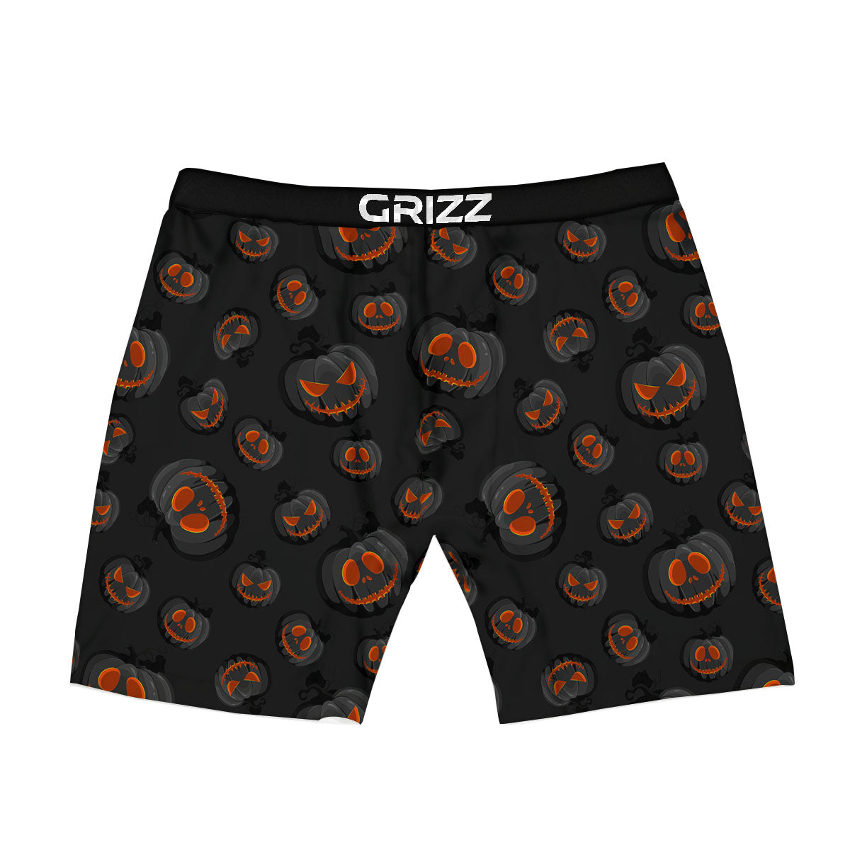 Pumpkin Jack O' Lantern Halloween Print Boxer Briefs-grizzshop