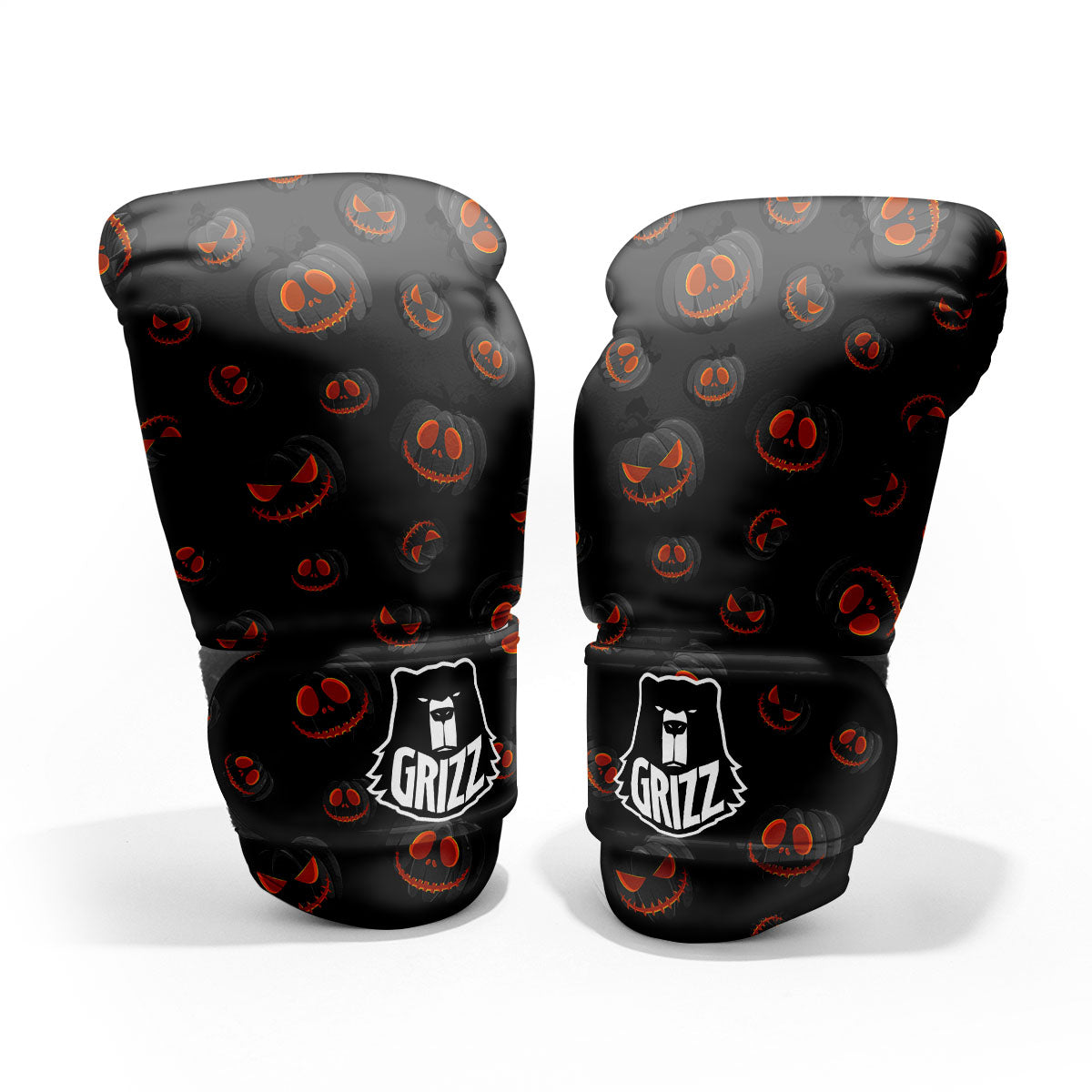 Pumpkin Jack O' Lantern Halloween Print Pro Boxing Glove