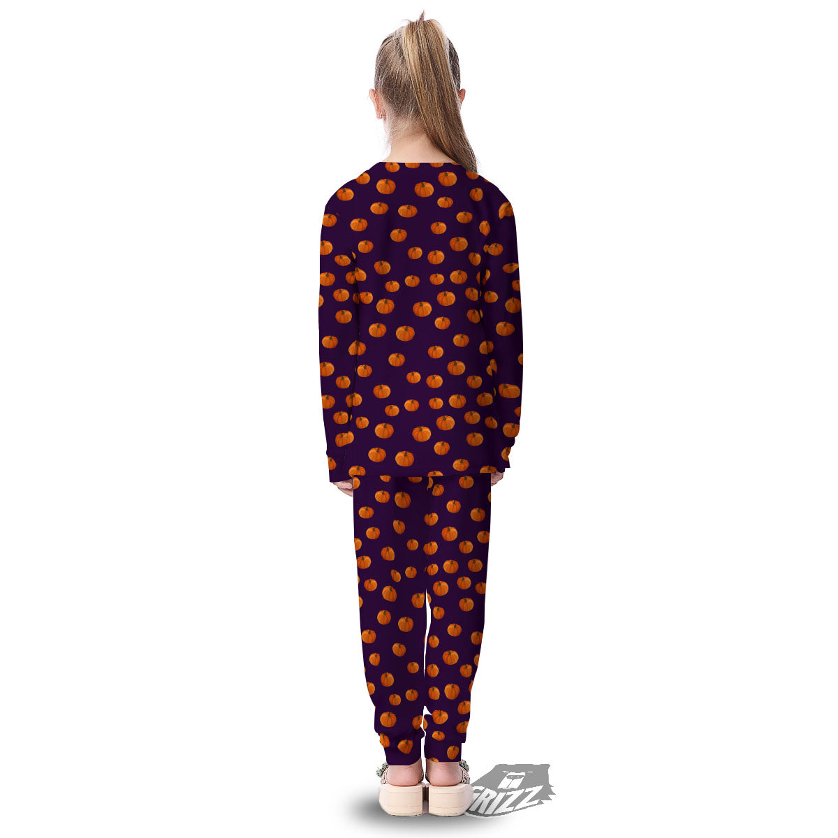 Pumpkin Little Print Pattern Kid's Pajamas-grizzshop