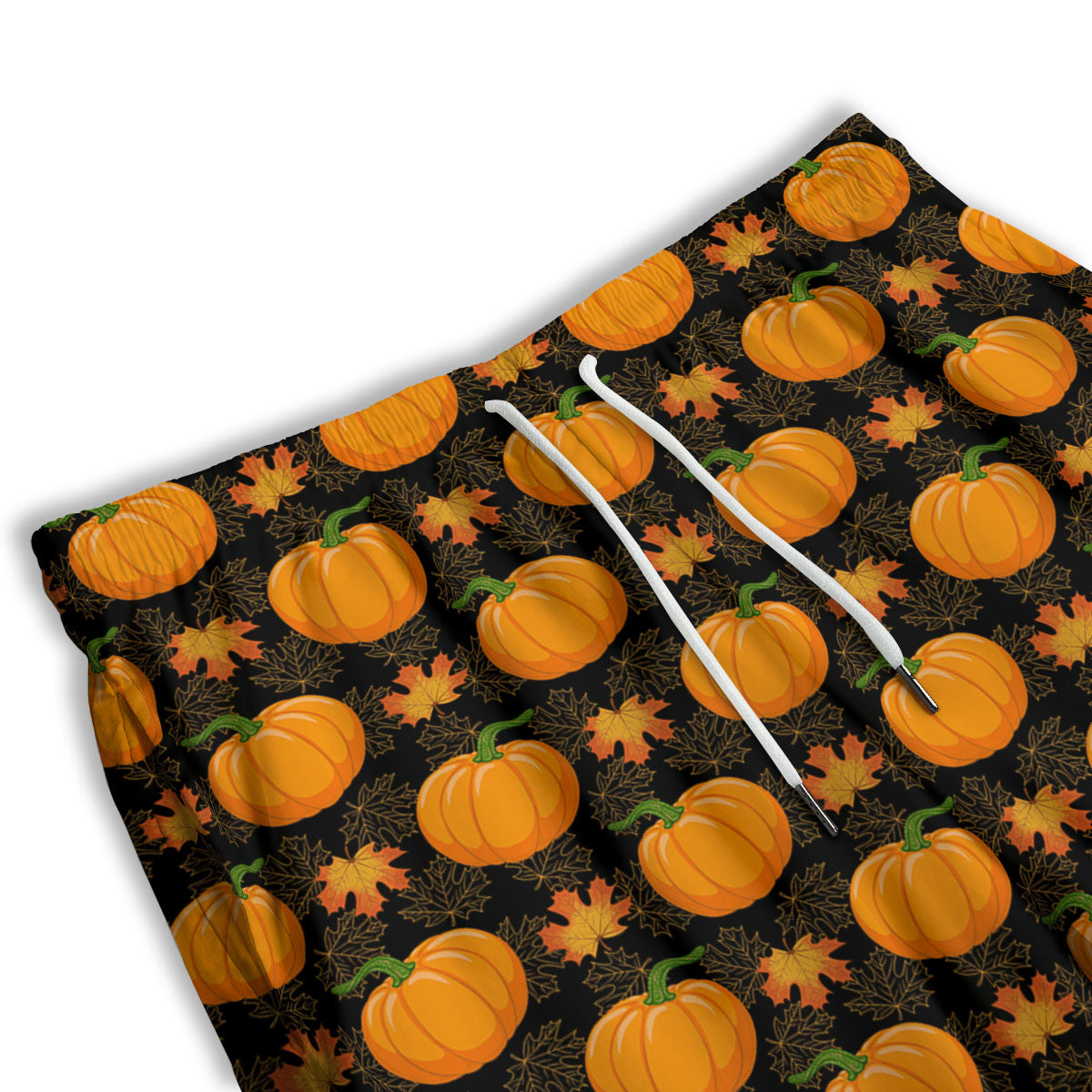 Pumpkin Orange Print Pattern Men's Athletic Shorts