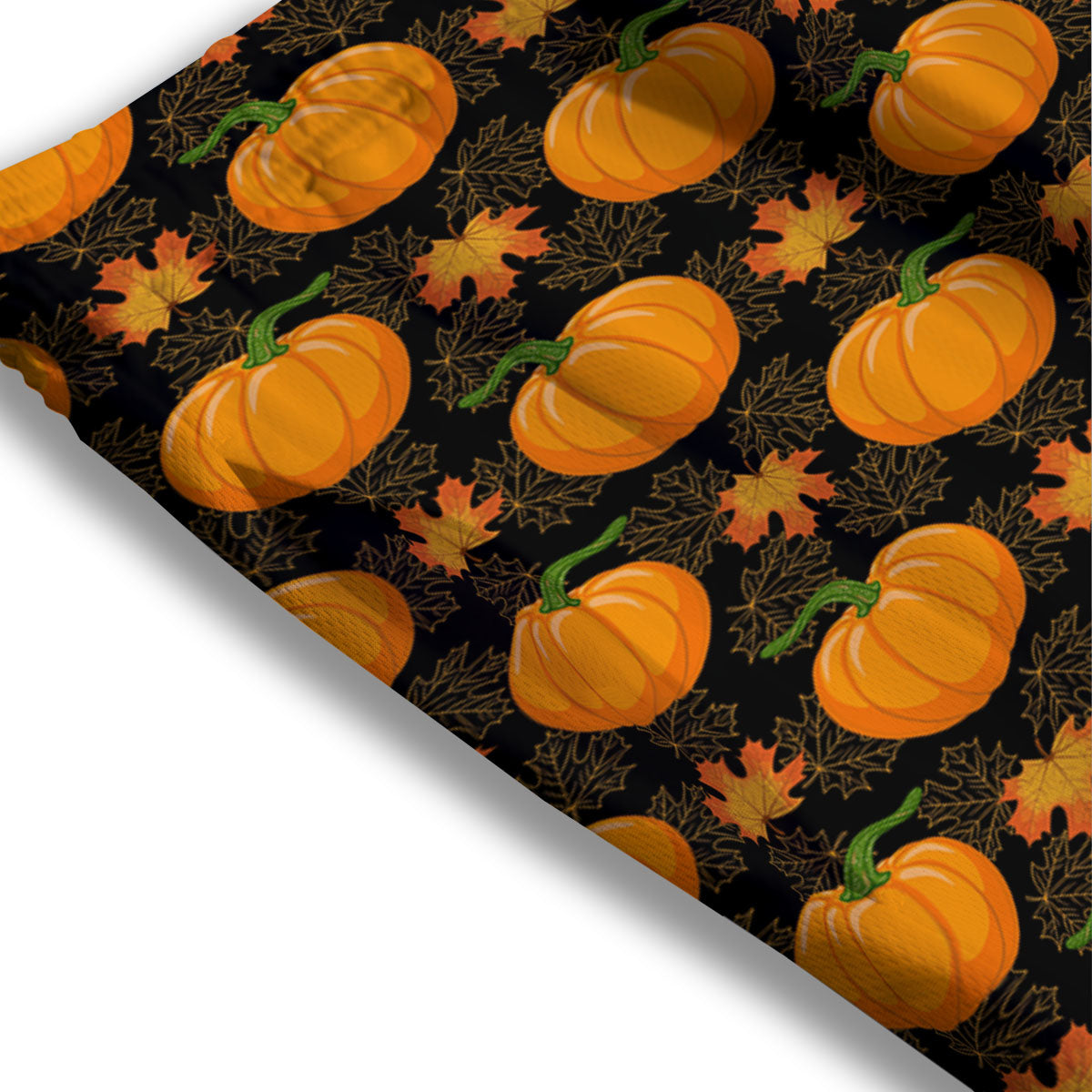 Pumpkin Orange Print Pattern Mesh Shorts