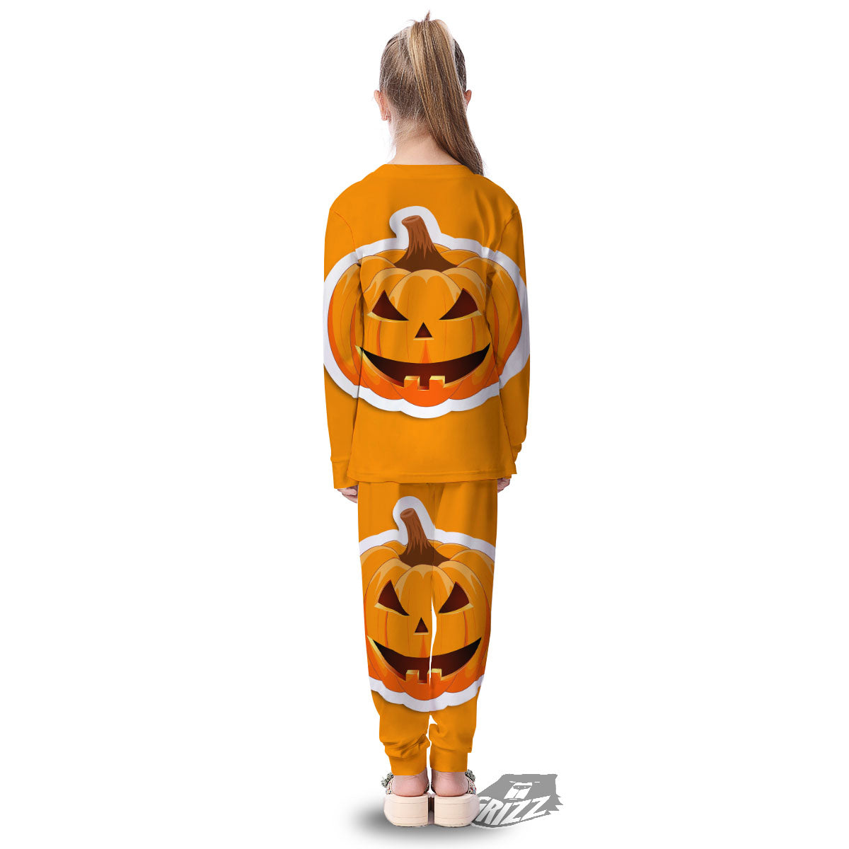 Pumpkin Print Kid's Pajamas-grizzshop