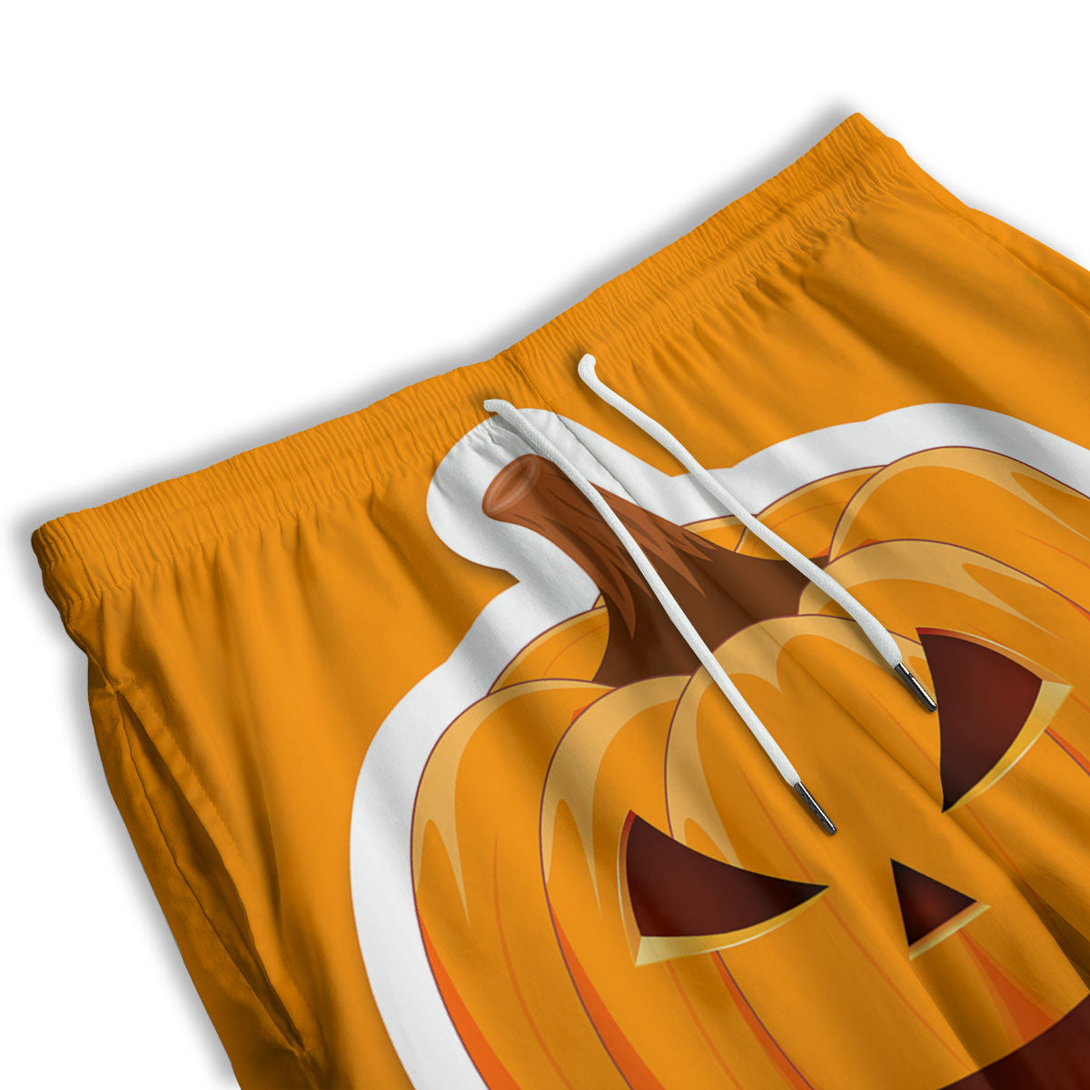 Pumpkin Print Men's Athletic Shorts