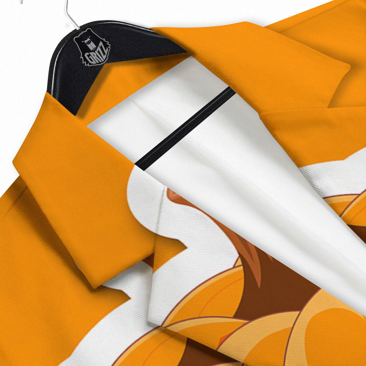 Pumpkin Print Men's Sport Coat-grizzshop