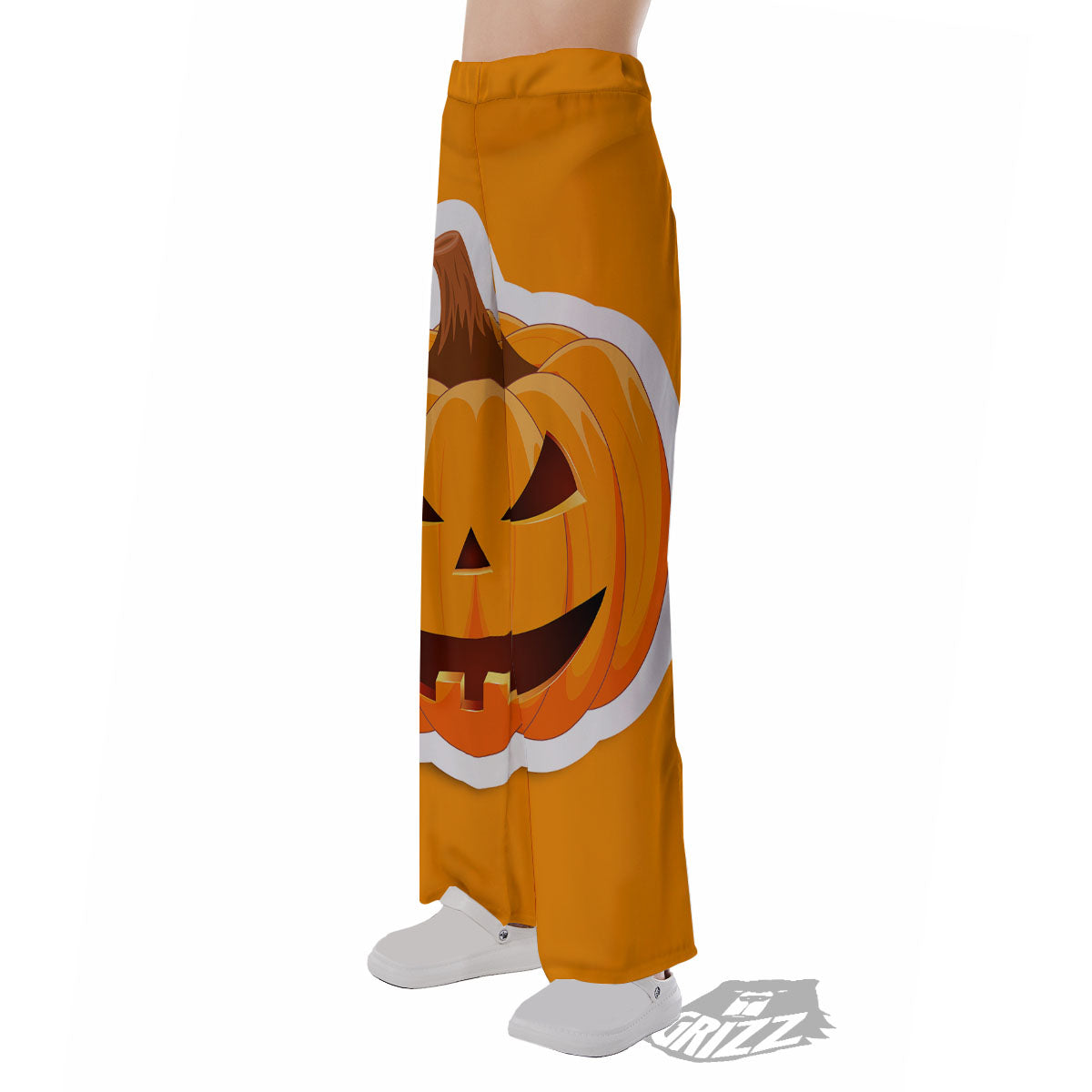 Pumpkin Print Pajama Pants-grizzshop