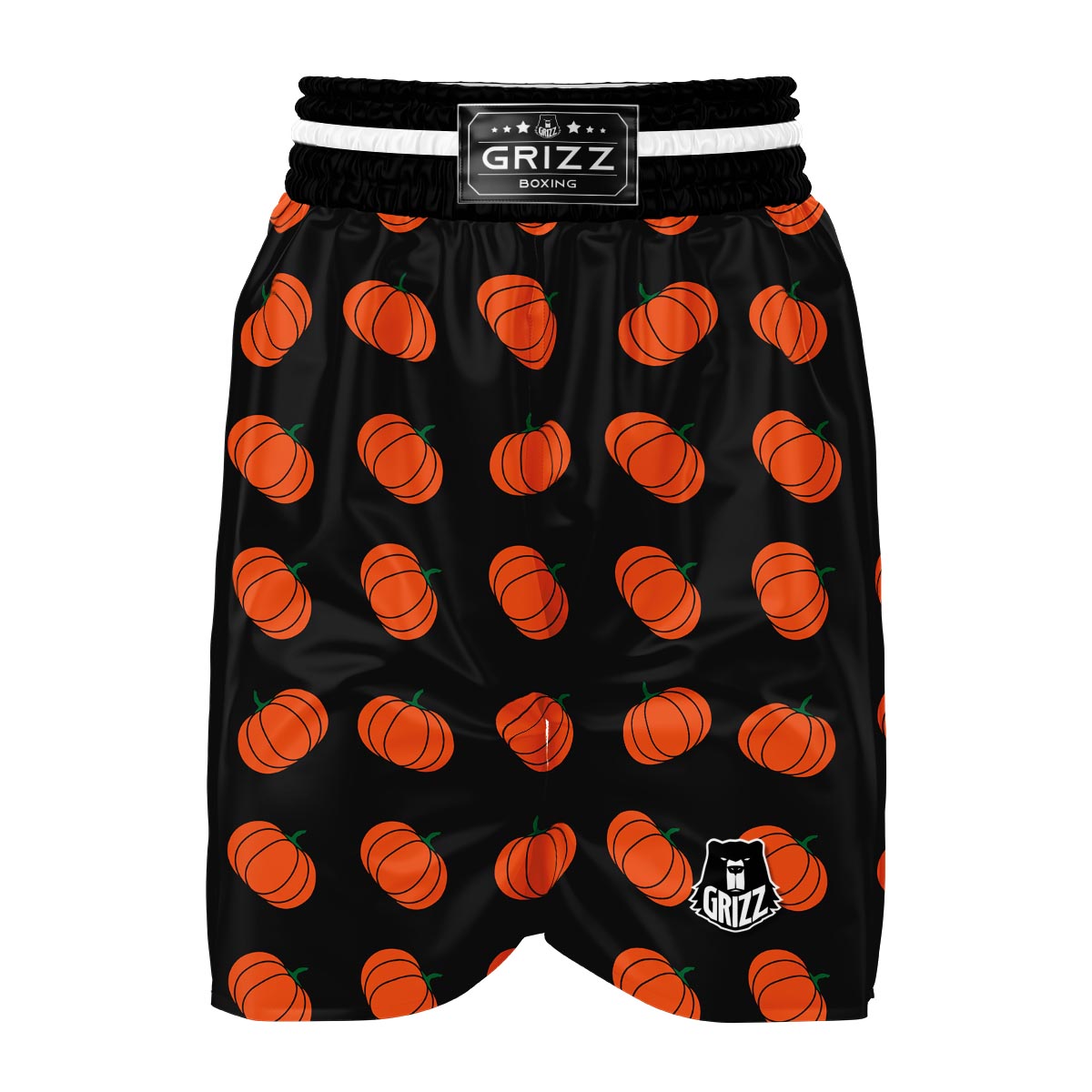 Pumpkin Print Pattern Boxing Shorts-grizzshop