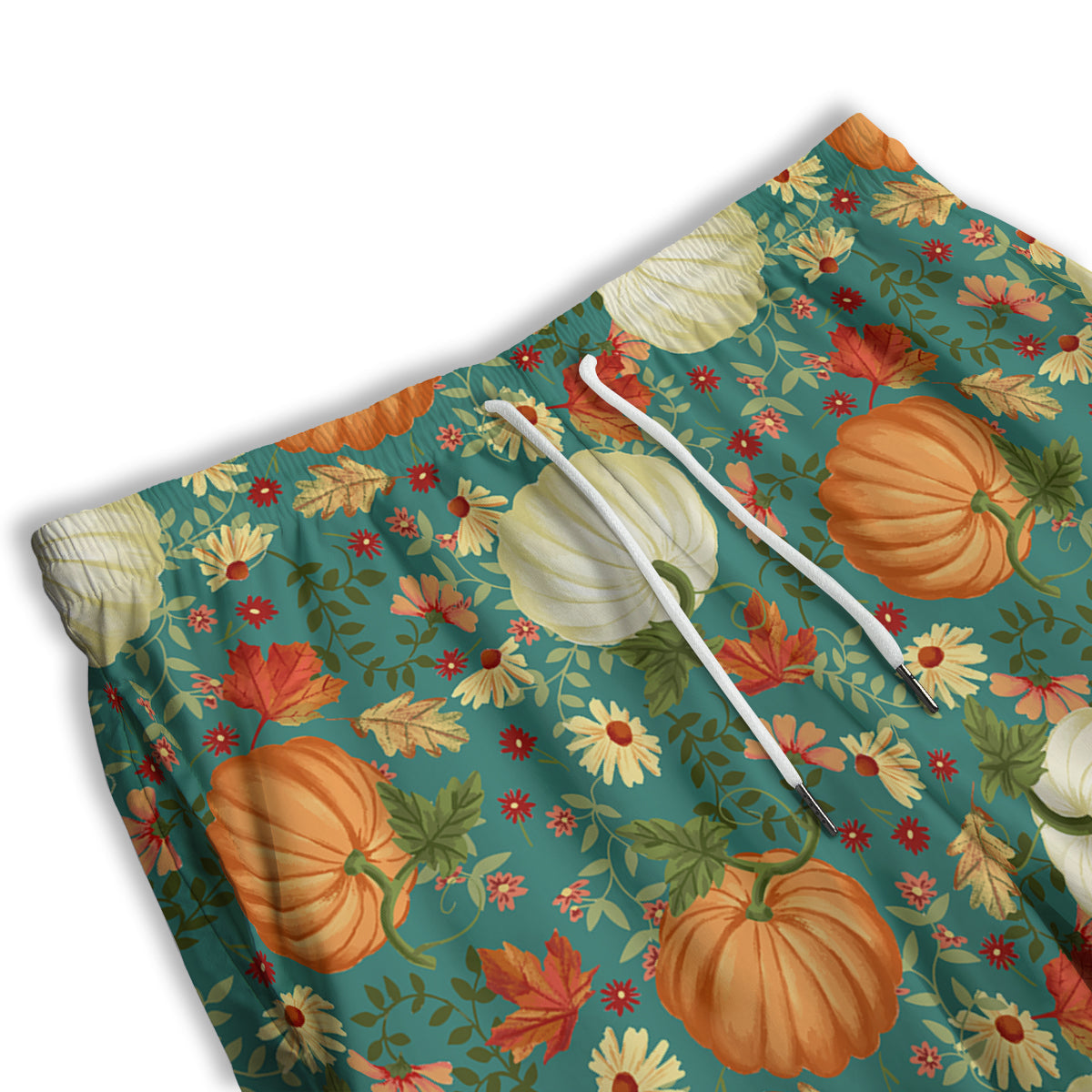 Pumpkin Vintage Print Pattern Men's Athletic Shorts