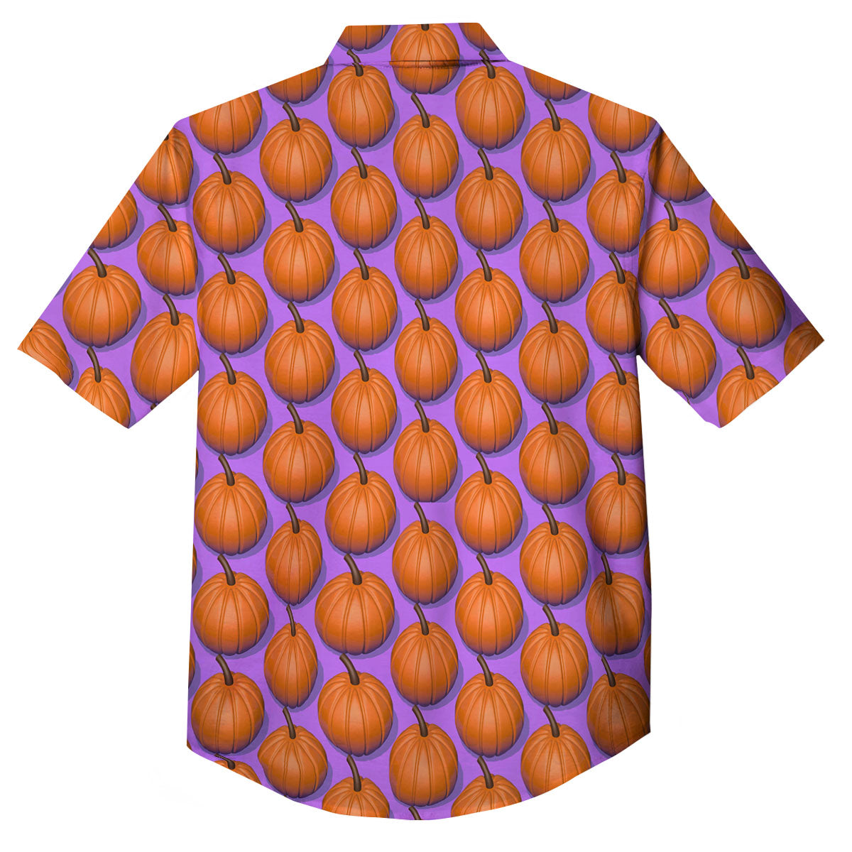 Pumpkin Wave Print Pattern Button Up Shirt-grizzshop