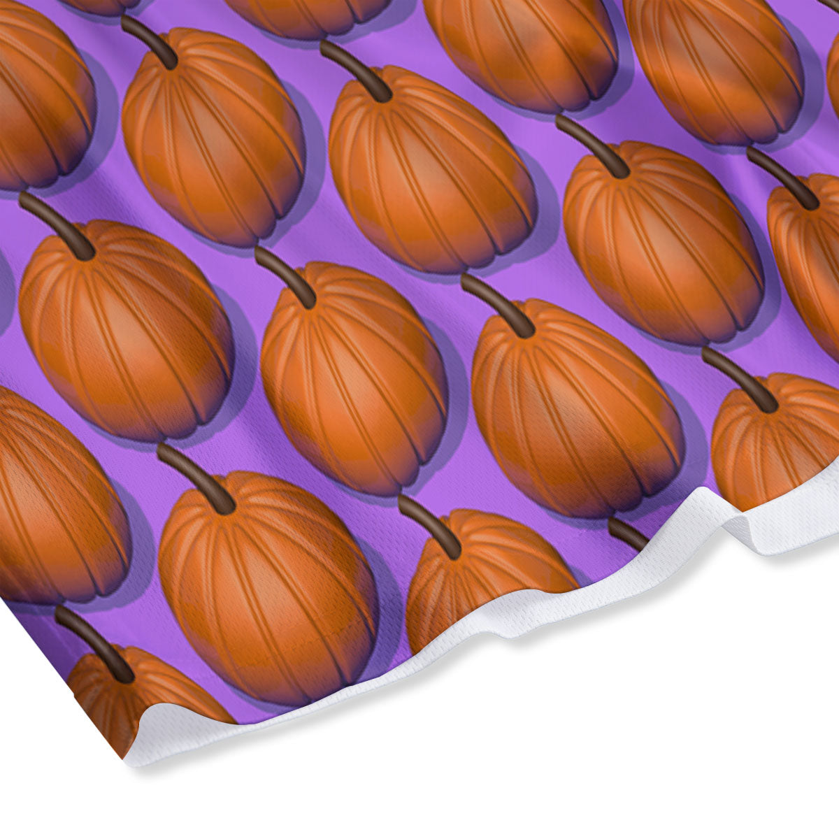 Pumpkin Wave Print Pattern Mesh Shorts
