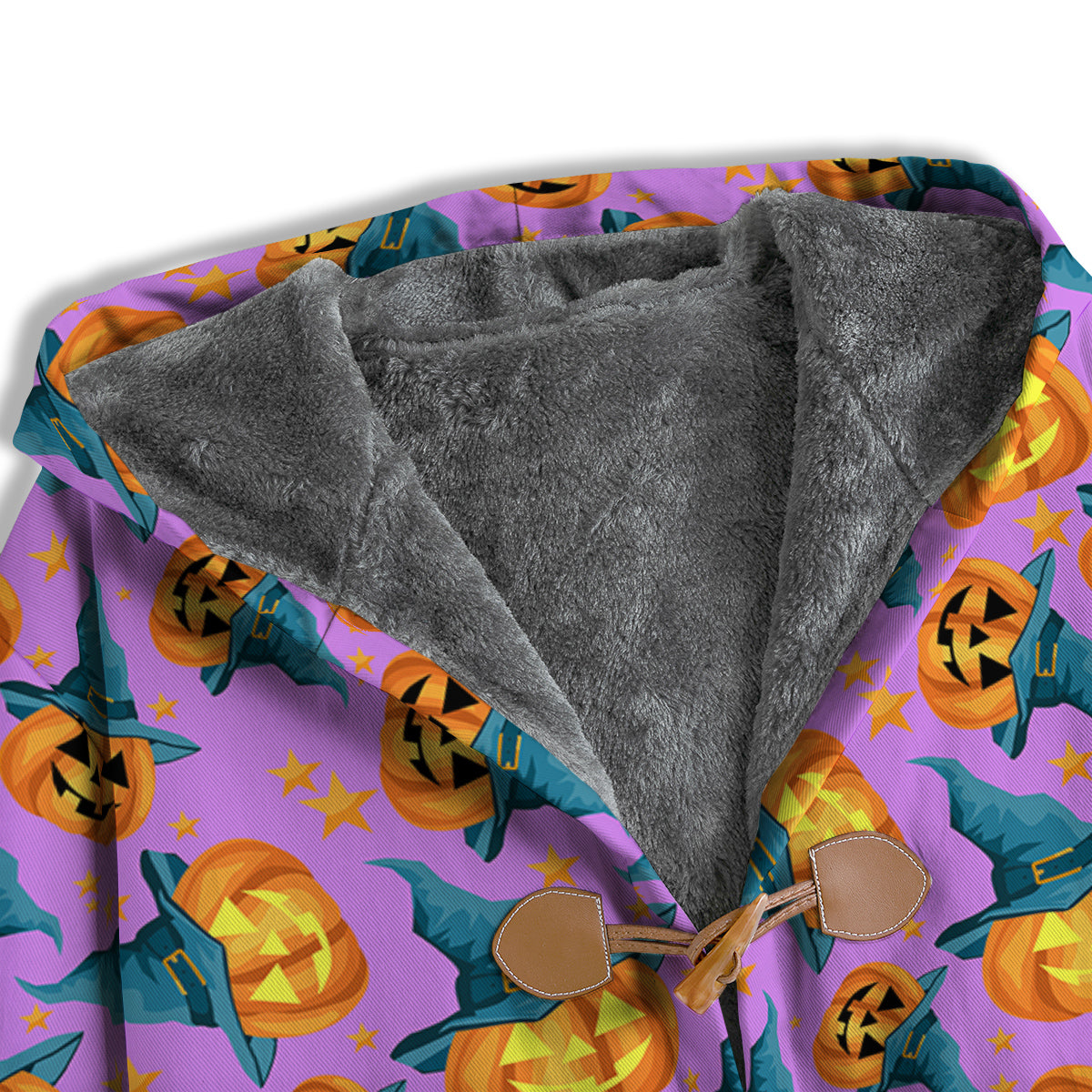 Pumpkin Witch Halloween Cute Print Men's Windbreaker Jacket-grizzshop