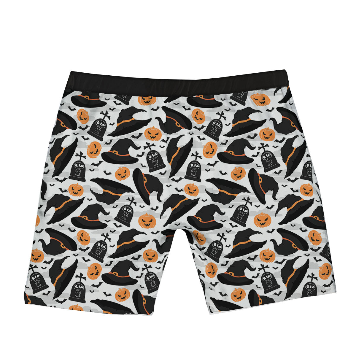 Pumpkin Witch Halloween Print Pattern Boxer Briefs-grizzshop