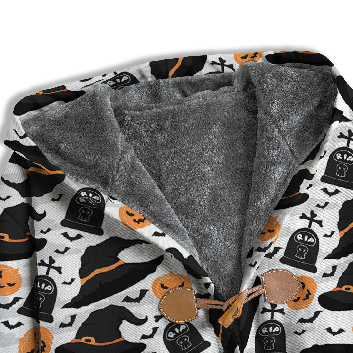 Pumpkin Witch Halloween Print Pattern Men's Windbreaker Jacket-grizzshop