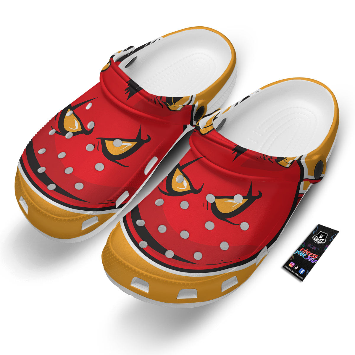 Punk Devil Mohawk Print Clog-grizzshop