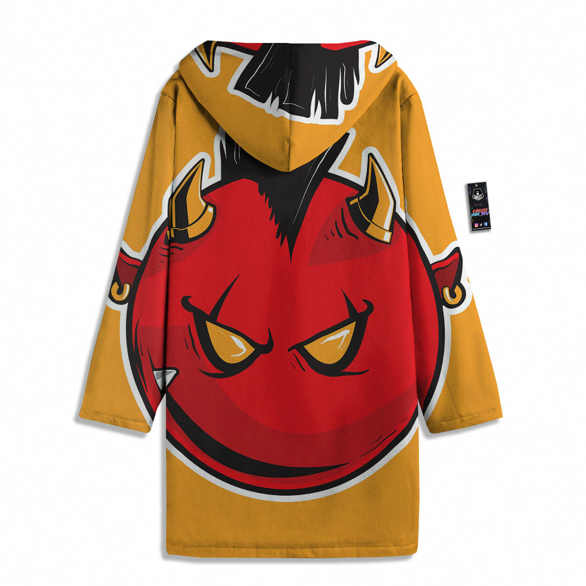 Punk Devil Mohawk Print Men's Windbreaker Jacket-grizzshop