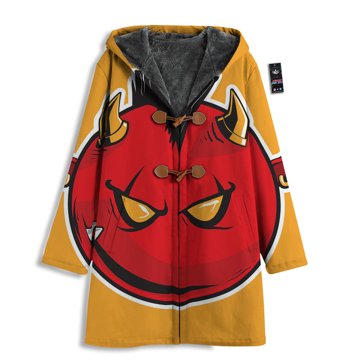 Punk Devil Mohawk Print Men's Windbreaker Jacket-grizzshop