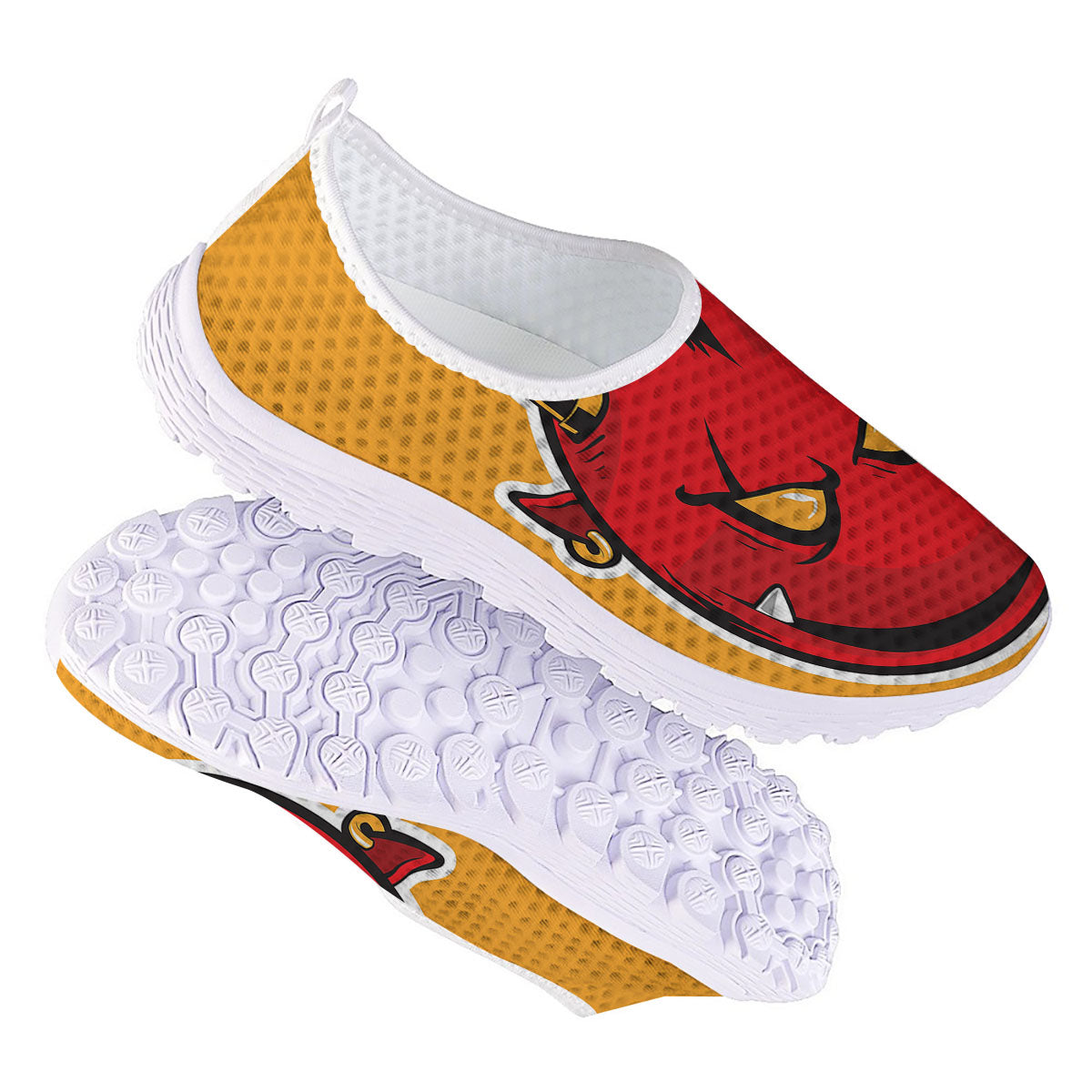 Punk Devil Mohawk Print Nurse Shoes-grizzshop