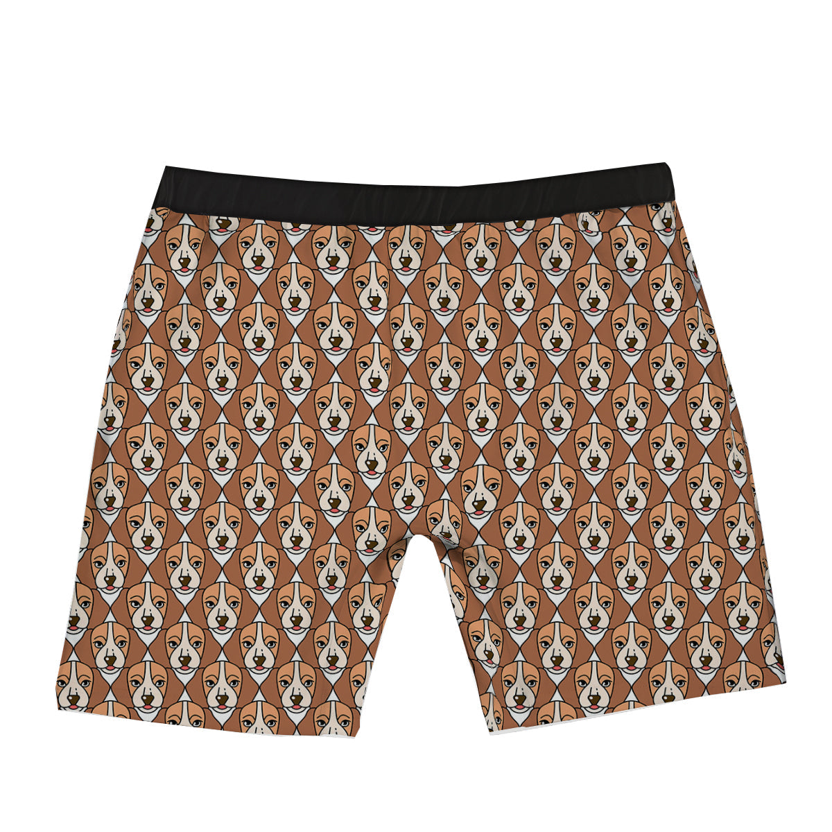 Puppy Adorable Beagle Print Pattern Boxer Briefs-grizzshop