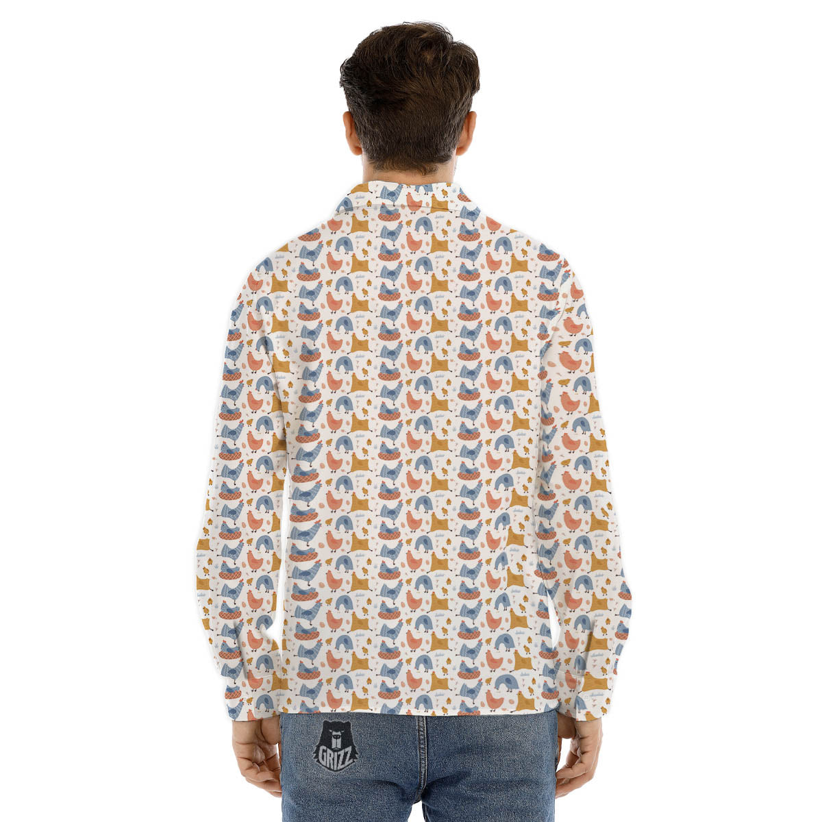 Puppy Adorable Beagle Print Pattern Men's Dress Shirts-grizzshop