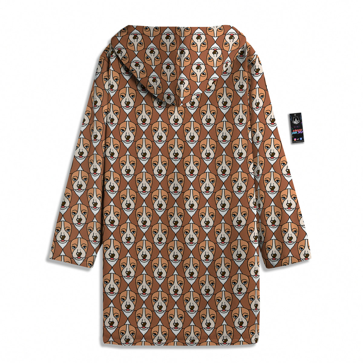 Puppy Adorable Beagle Print Pattern Men's Windbreaker Jacket-grizzshop