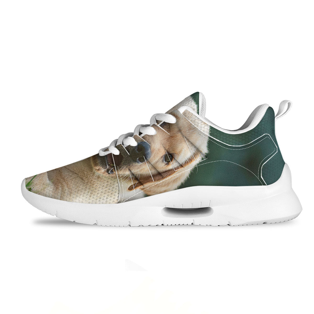 Puppy And Labrador Retriever Print Tennis Shoes-grizzshop