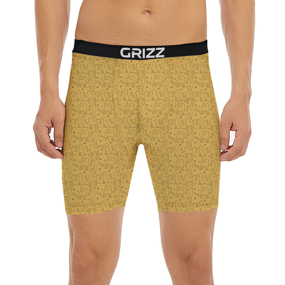Puppy Cute Beagle Print Pattern Boxer Briefs-grizzshop