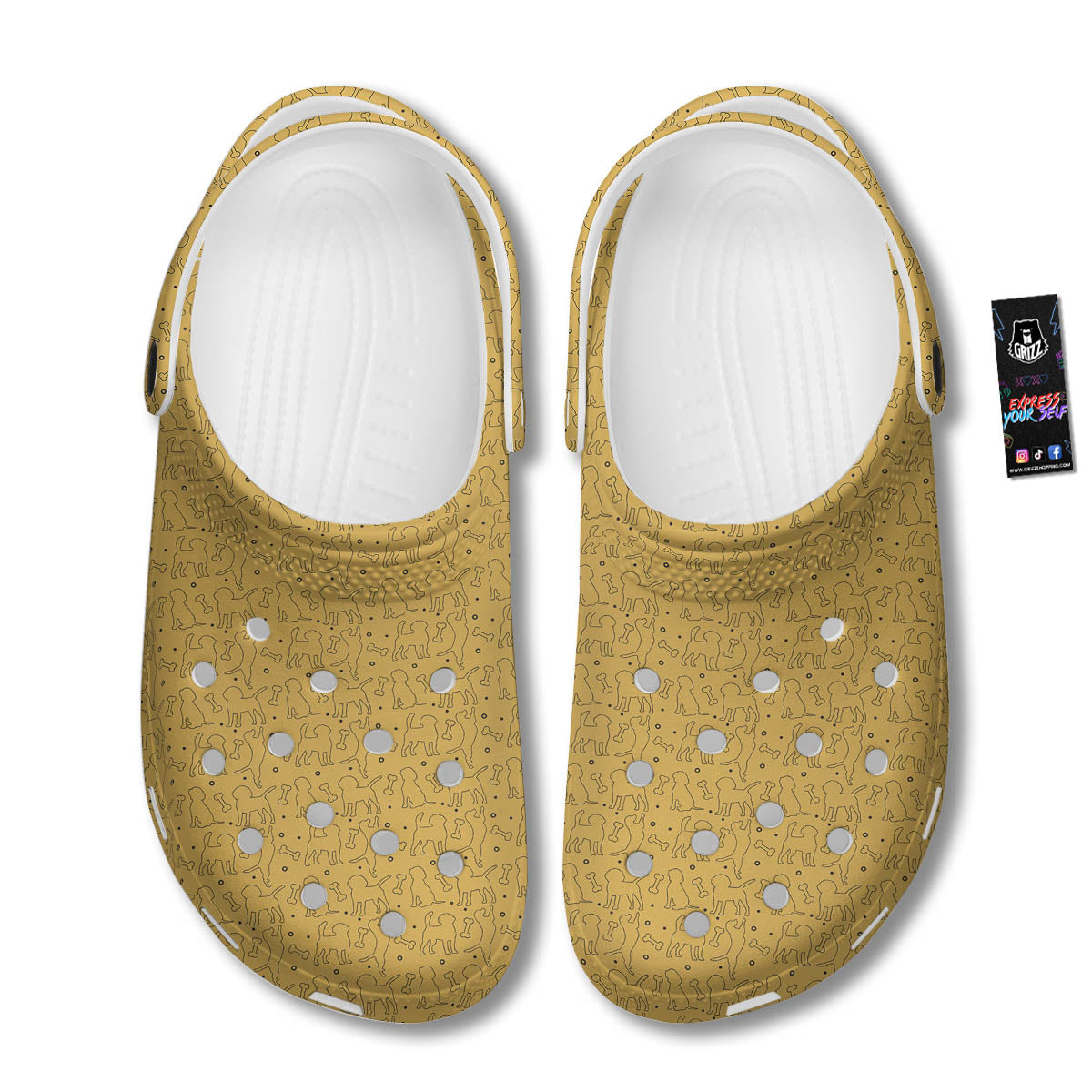 Puppy Cute Beagle Print Pattern Clog-grizzshop