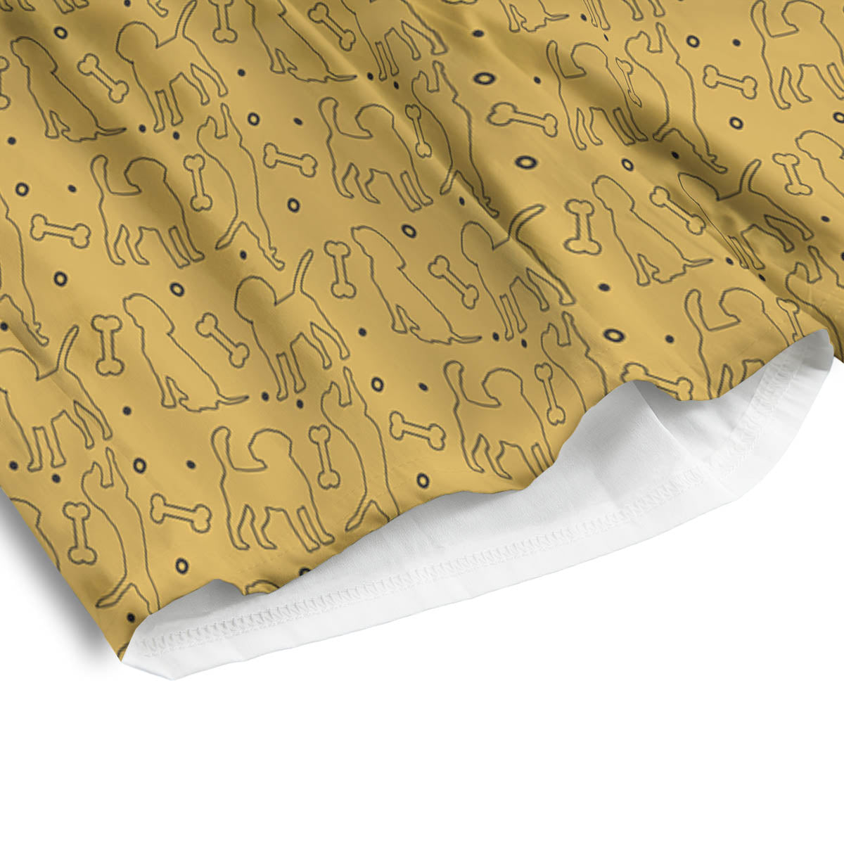 Puppy Cute Beagle Print Pattern Men's Athletic Shorts