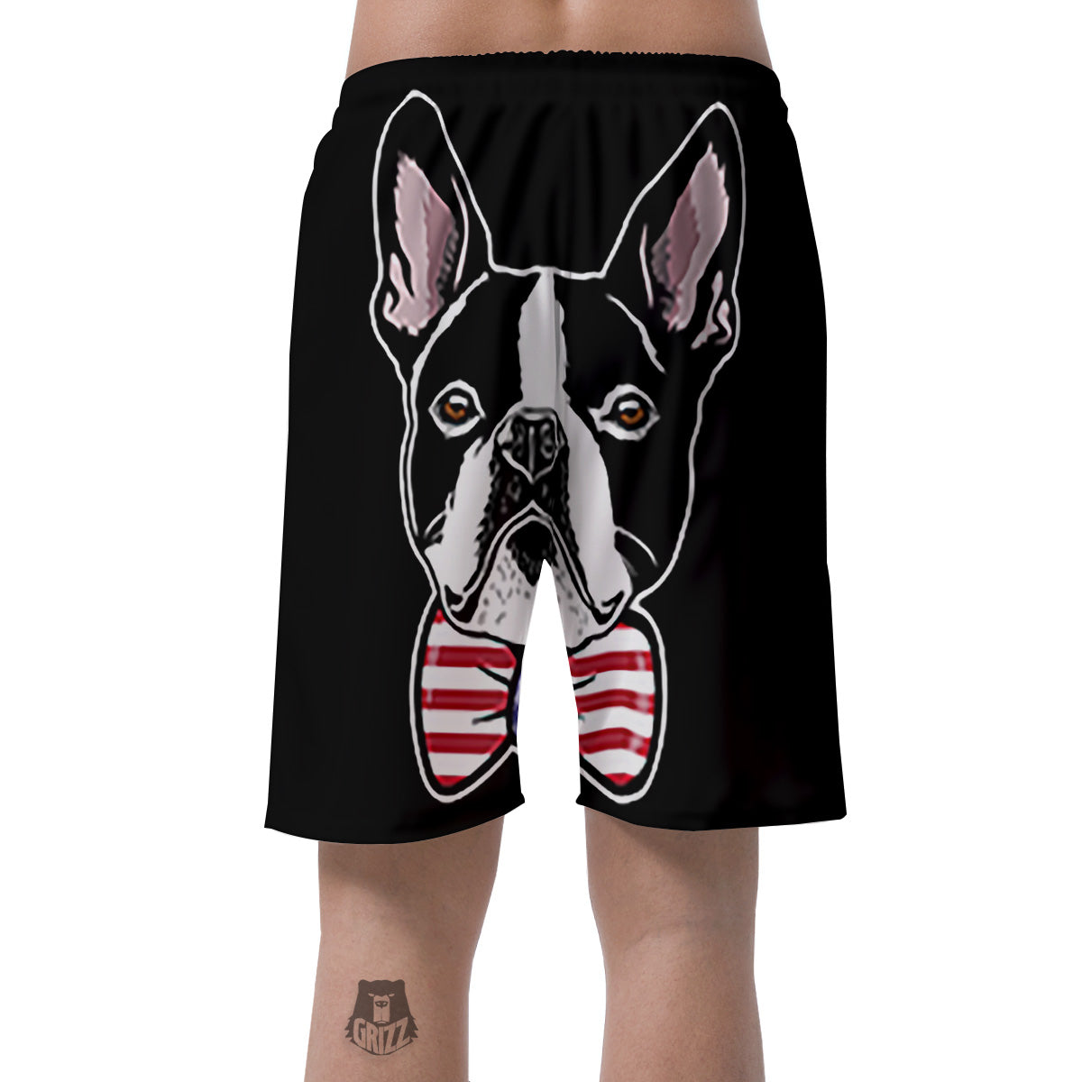 Puppy Faces Boston Terrier Print Men's Shorts-grizzshop