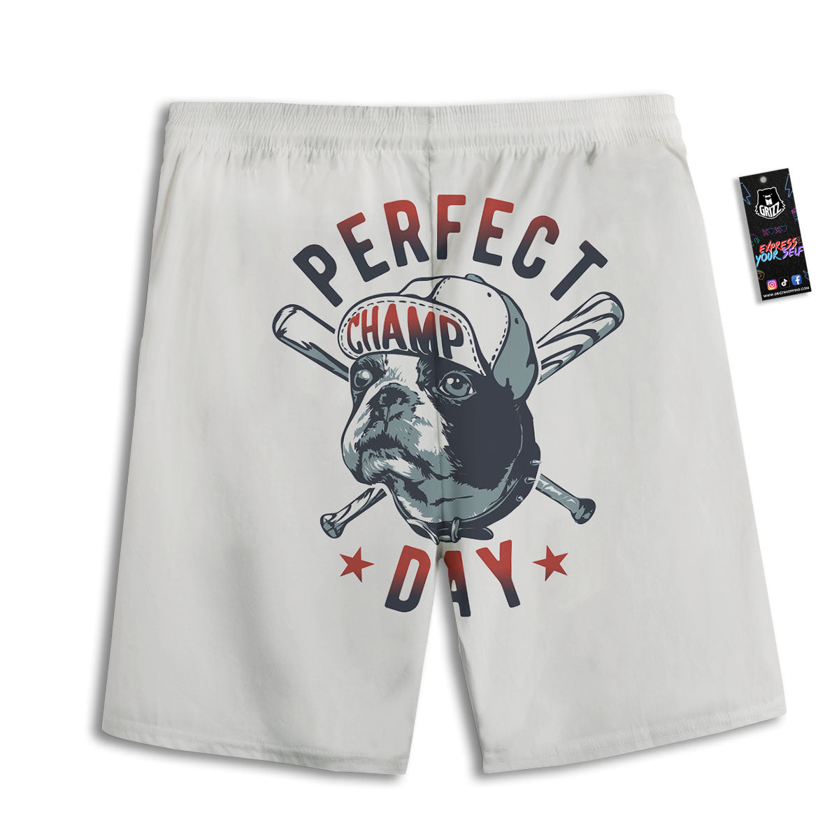 Rose And Peony Print Men's Athletic Shorts