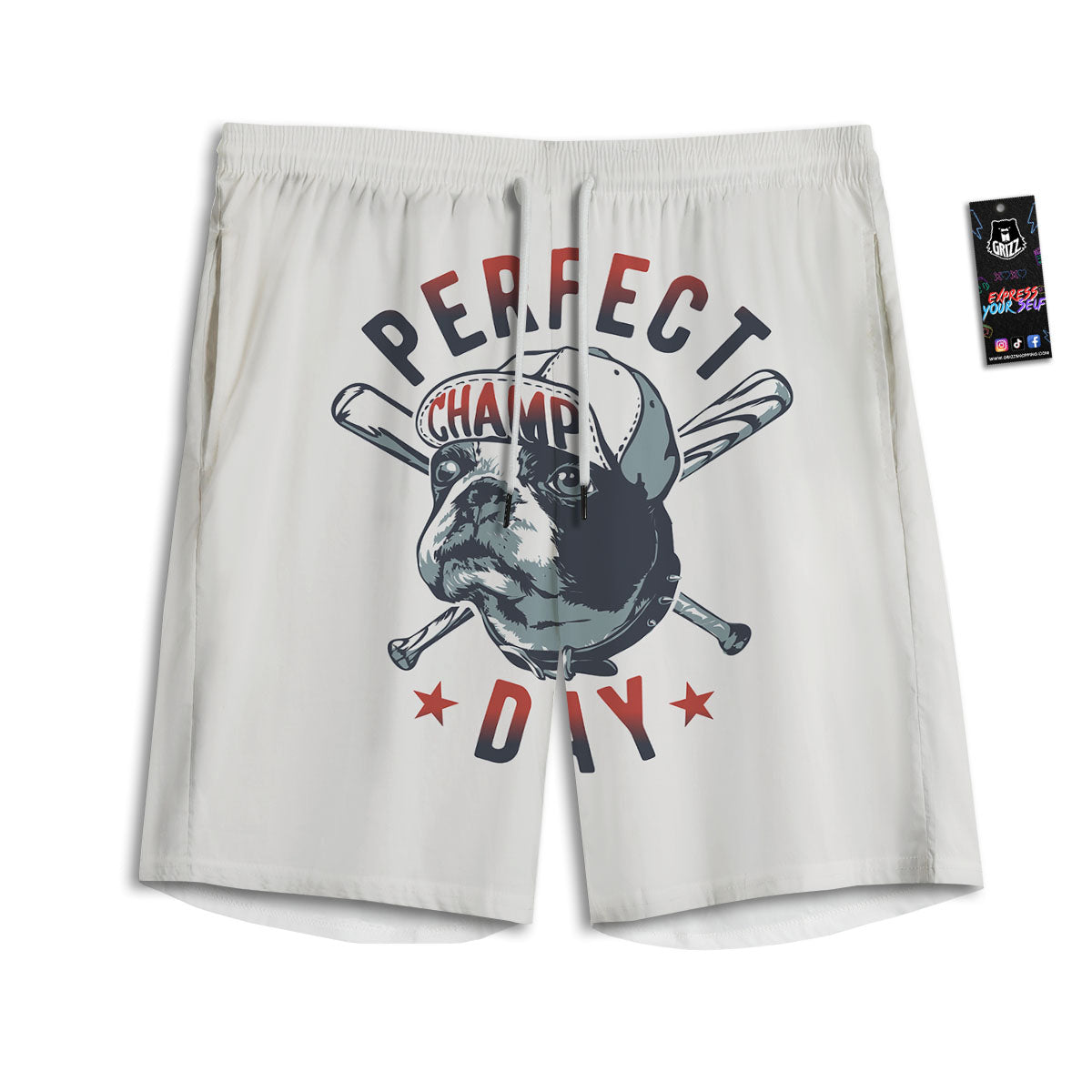 Rose And Peony Print Men's Athletic Shorts