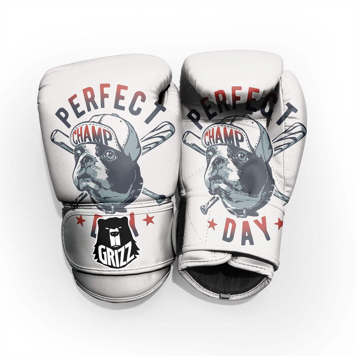 Puppy French Bulldog And Baseball Print Pro Boxing Glove