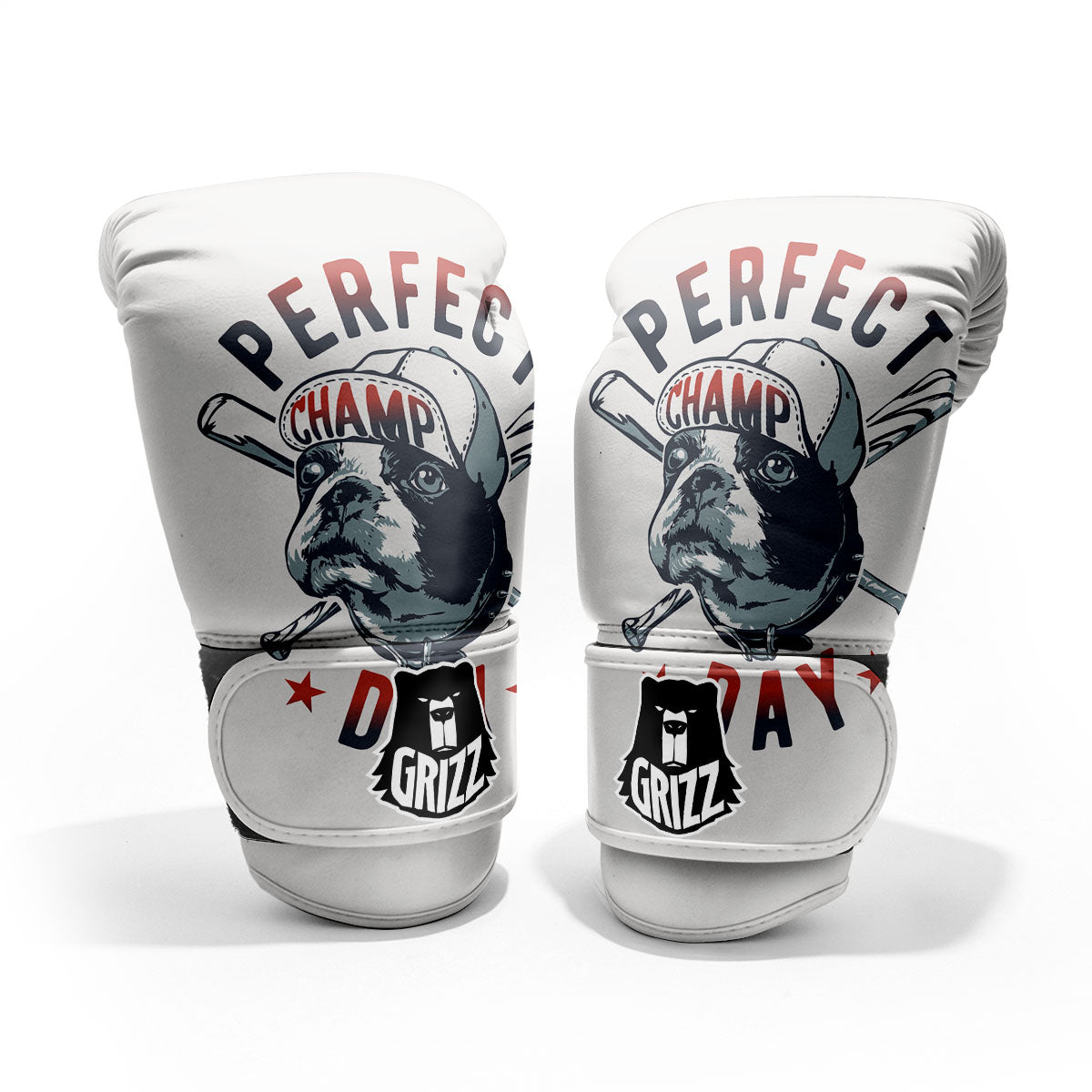 Puppy French Bulldog And Baseball Print Pro Boxing Glove