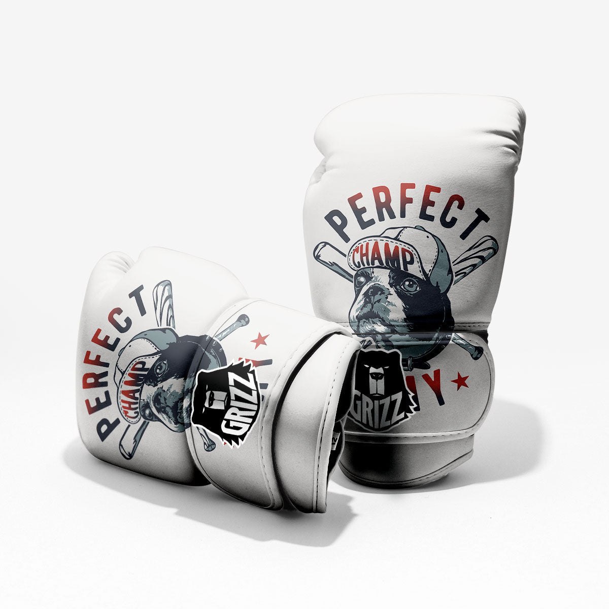 Puppy French Bulldog And Baseball Print Pro Boxing Glove