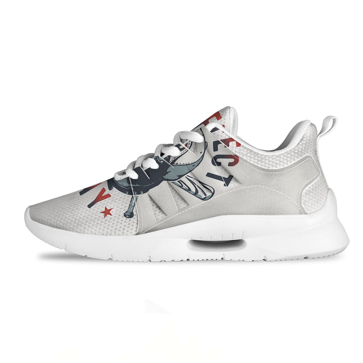 Puppy French Bulldog And Baseball Print Tennis Shoes-grizzshop