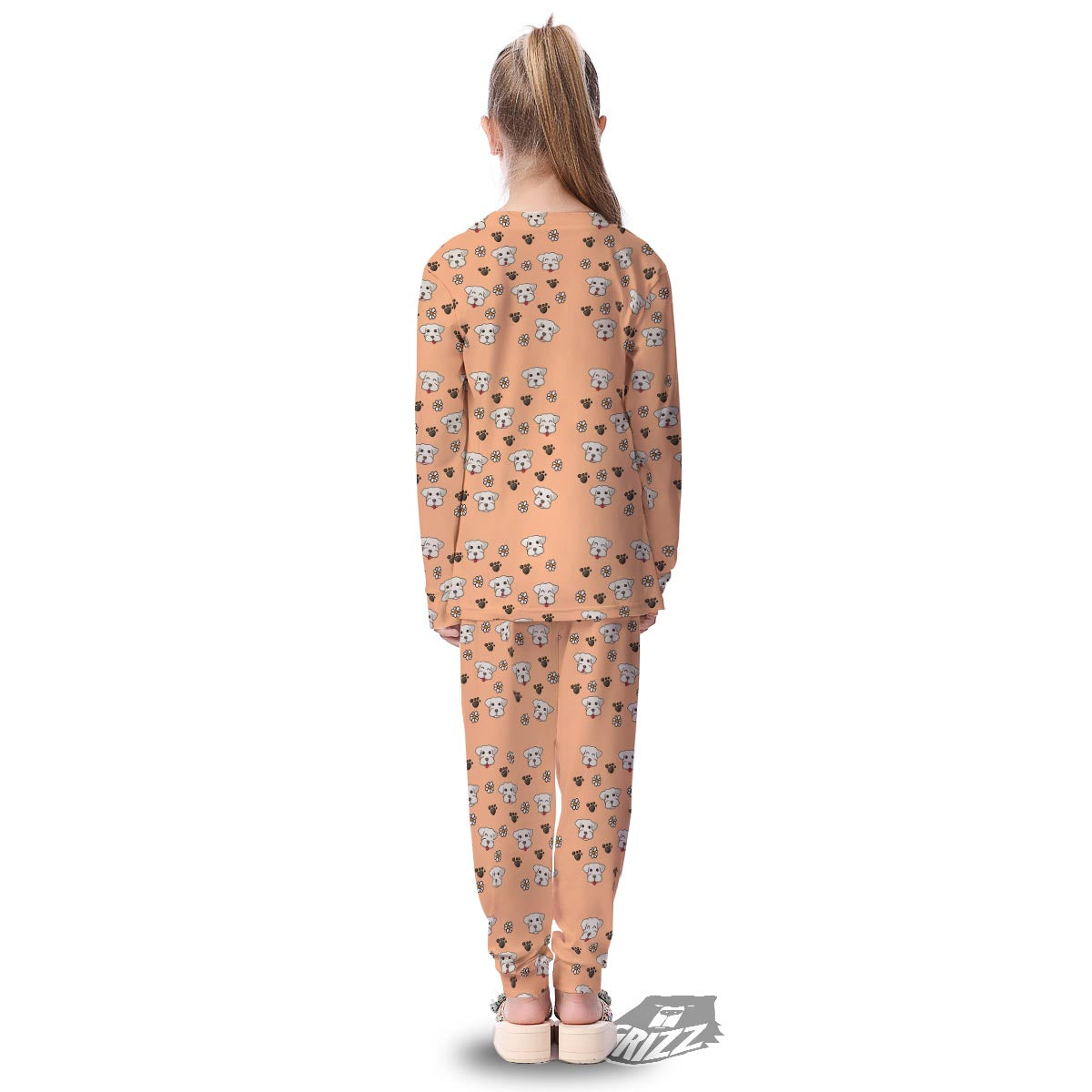 Puppy Shih Tzu Print Pattern Kid's Pajamas-grizzshop