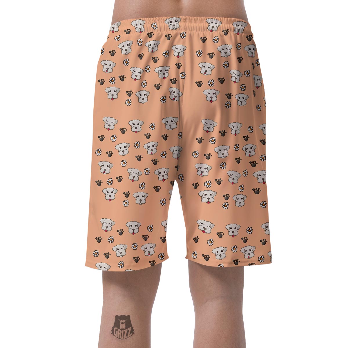 Puppy Shih Tzu Print Pattern Men's Shorts-grizzshop